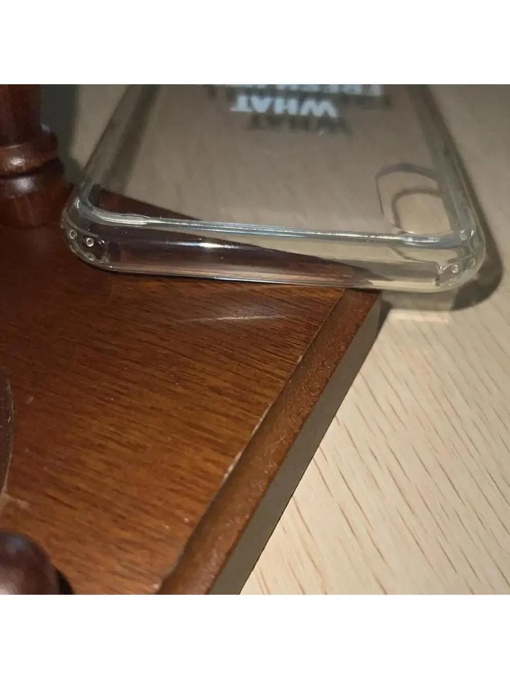 iPhone X/XS MAX clear case w text